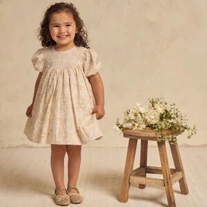 Noralee Daphne Dress Spring Fields Floral Smocked Puff Sleeve Dress Size 8Y NWT